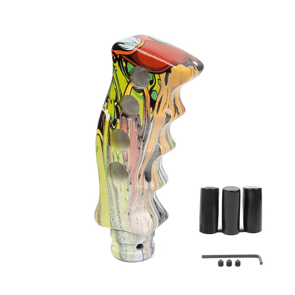 Manual Car Resin Graffiti Gear Shift Knob Mixed Pattern Shifting Head Street Style Gear Stick Shifter Lever Handle SFN152 - shift - knoobs