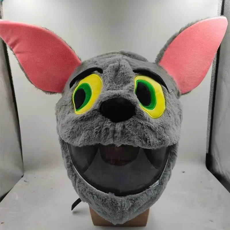 Motorcycle Full Helmet Cover Cartoon Plush Animal Helmet Cover Dust Protection Funny Helmet Cover Motorcycle Accessories - shift - knoobs