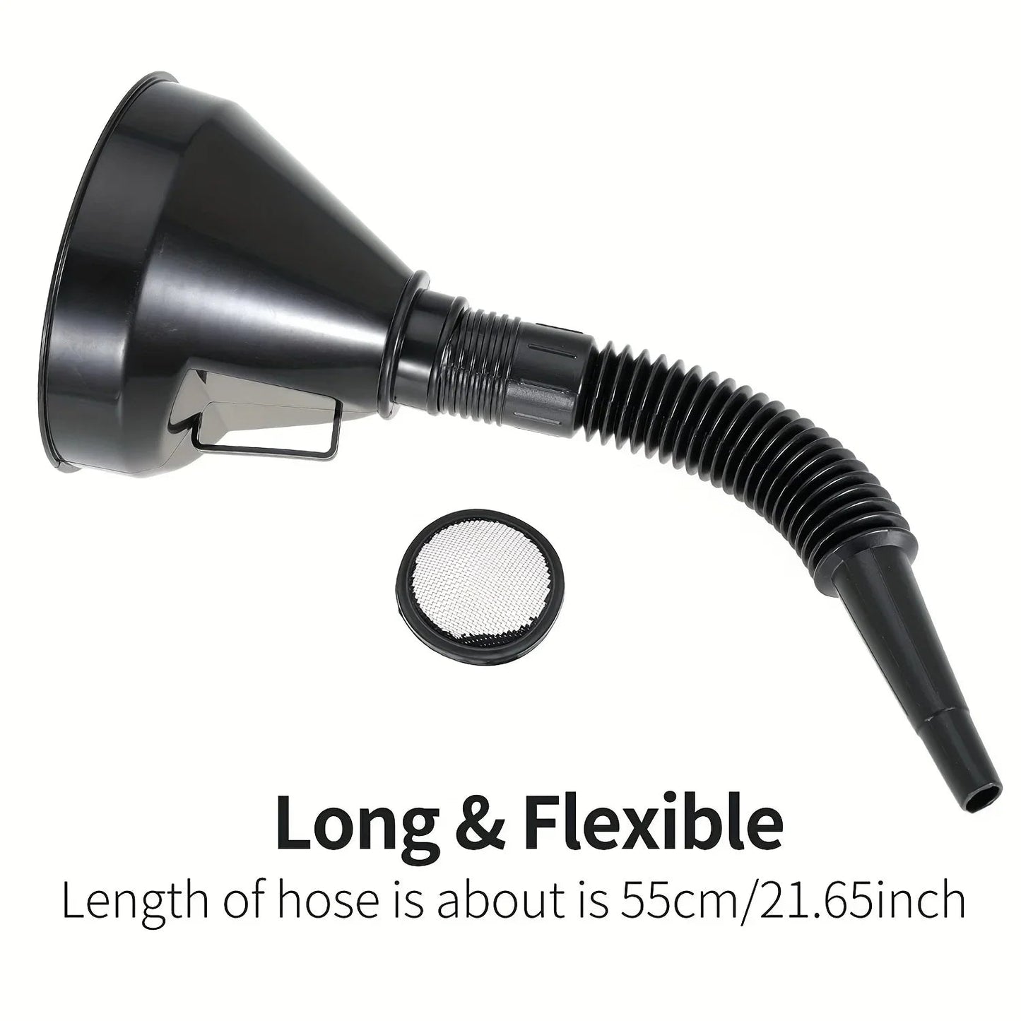 Multi functional car fuel funnel portable refueling funnel for cars and motorcycles, long nozzle, large diameter refueling parts - shift - knoobs