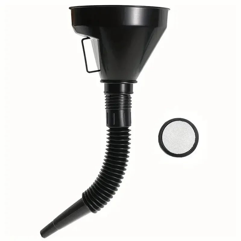 Multi functional car fuel funnel portable refueling funnel for cars and motorcycles, long nozzle, large diameter refueling parts - shift - knoobs