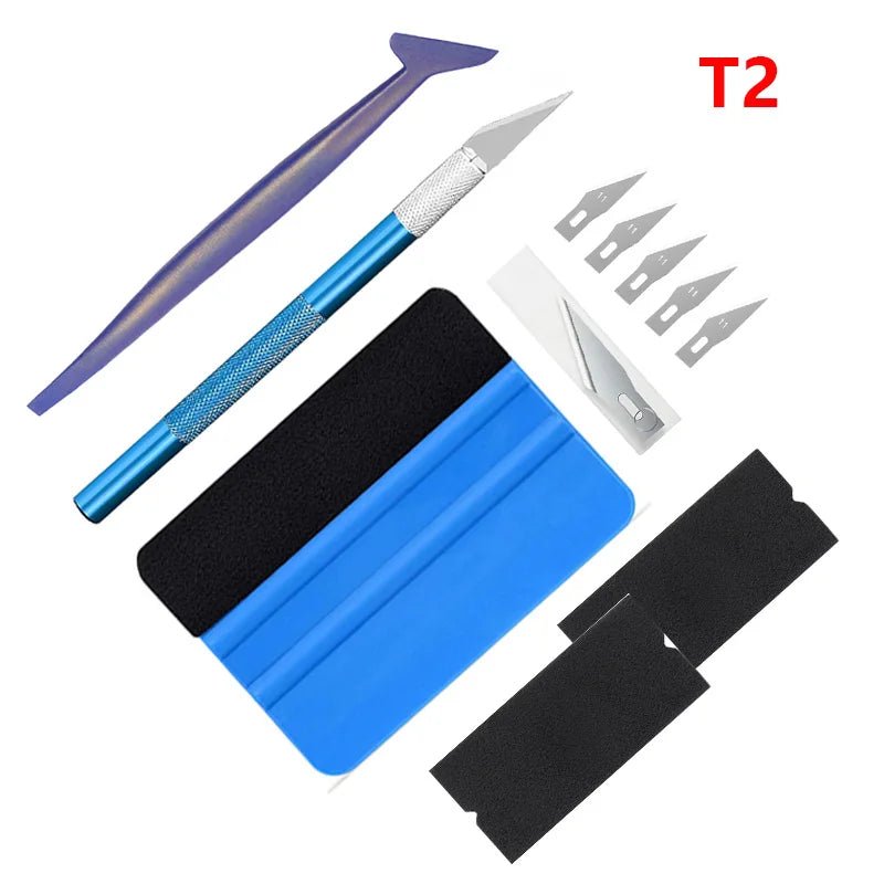 NeoWrap 10pcs Car Vinyl Wrap Tools Vinyl Scraper Film Squeegee Vinyl Spatulas Kit Precision Craft Knife Window Tinting Tools - shift - knoobs
