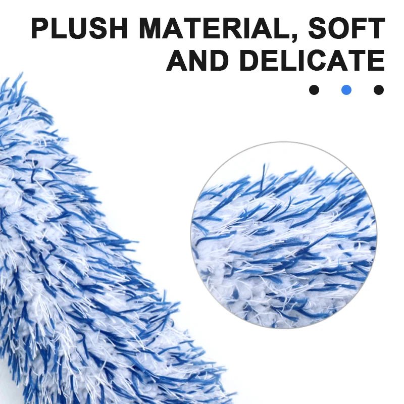 SEAMETAL Car Wheel Tire Rim Cleaning Brush Portable Plush Car Wheel Hub Brush Washing Tool Car Detailing Care Dust Removal Brush - shift - knoobs