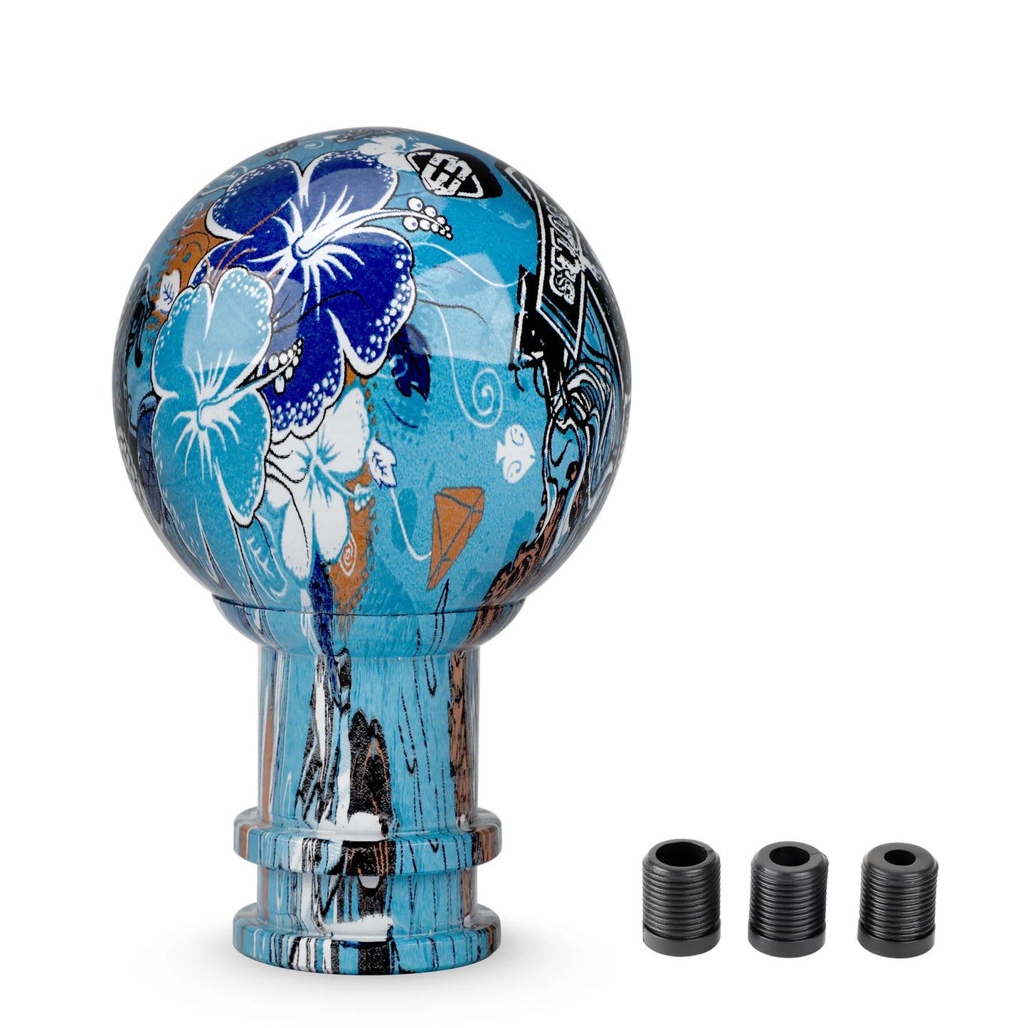 Universal 5/6 Speed Car Gear Shift Knob For Manual Transmission Gear Level Knob Shift Lever M8 M10 M12 Graffiti Style - shift - knoobs