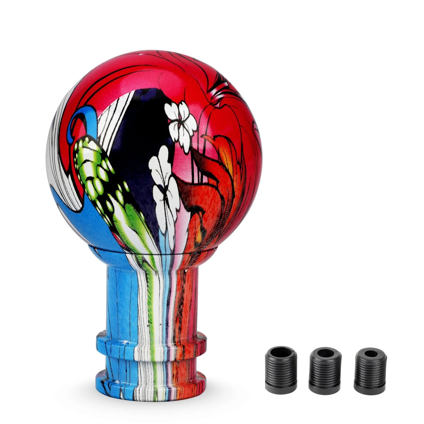 Universal 5/6 Speed Car Gear Shift Knob For Manual Transmission Gear Level Knob Shift Lever M8 M10 M12 Graffiti Style - shift - knoobs