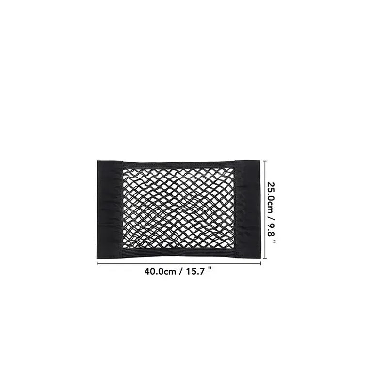 Universal Car Storage Bag Double Mesh Trunk Storage Net, Car Built - in Storage Bag, Car Fire Extinguisher Fixed Net - shift - knoobs
