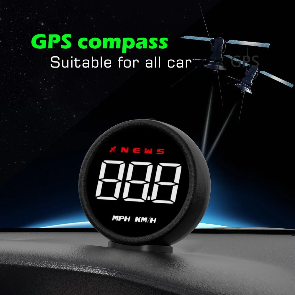 WiiYii G1 Car HUD OBD2 GPS On - board Computer Digital Head Up Display Auto Speedmeter Speed Windshield Projector For All Car - shift - knoobs