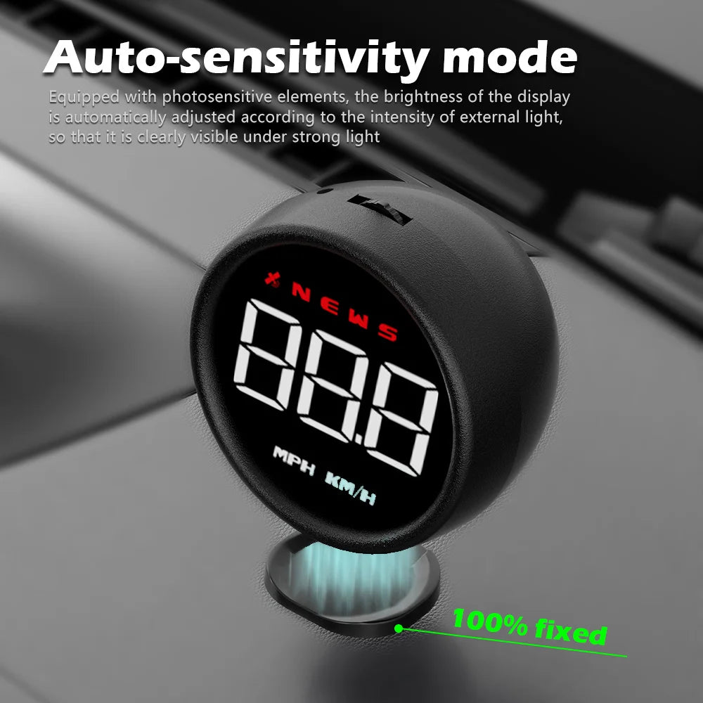 WiiYii G1 Car HUD OBD2 GPS On - board Computer Digital Head Up Display Auto Speedmeter Speed Windshield Projector For All Car - shift - knoobs