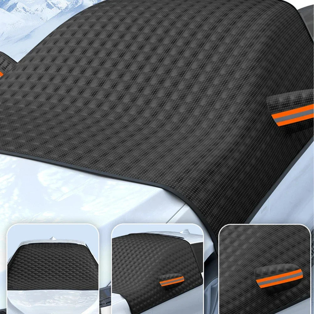 Winter Car Window Snow Cover Large Size Magnetic Car Windshield Snow Cover Anti Freeze Snow Windshield Covers Glass Sun Visor - shift - knoobs