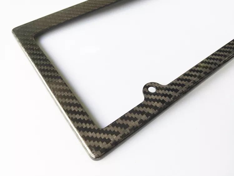 100% Real Carbon Fiber License Plate Frame - shift-knoobs