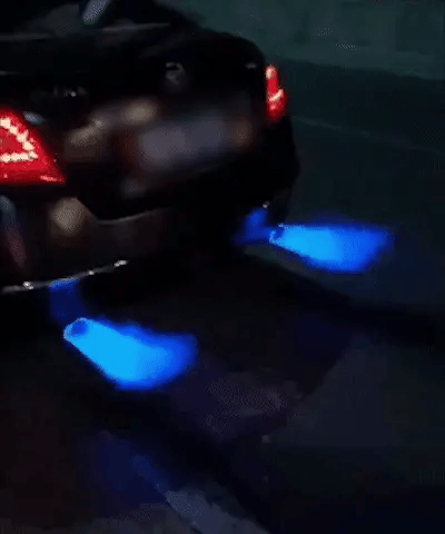Light Up Flame Exhaust Tips - shift-knoobs