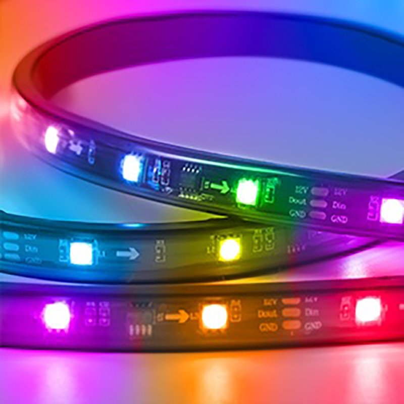 Niscarada RGB Multicolor Flexible Flowing Car LED Light Underglow Underbody Waterproof Automobile Chassi Neon Atmosphere Light - shift-knoobs