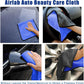 1 - 4pcs Microfiber Car Washing Towel Soft Quick Drying Windows Mirrors Wiping Rags Home Double Layer Cleaning Cloths 500GSM - shift - knoobs