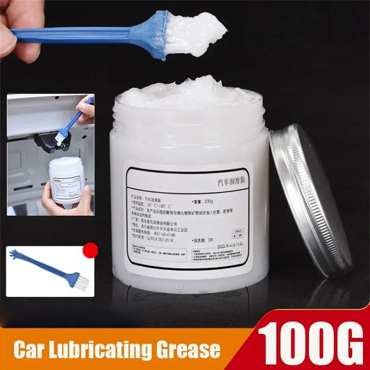 100g Car Sunroof Track Lubricating Grease Door Abnormal Noise Antirust Oil White Mechanical Maintenance Gear Bearing Oil Grease - shift - knoobs