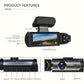 1080P Dual Camera Dash Cam For Cars With IR Night Vision, Loop Recording, And Wide Angle Lens - 3.16 Inch IPS Screen - shift-knoobs