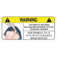 13CM JDM Funny Car Sticker for Panties Warning Peek Slap Decal Anime Vinyl Window Wall DIY Stickers Scratch - Proof Decor - shift - knoobs