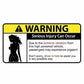 13CM JDM Funny Car Sticker for Panties Warning Peek Slap Decal Anime Vinyl Window Wall DIY Stickers Scratch - Proof Decor - shift - knoobs