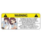 13CM JDM Funny Car Sticker for Panties Warning Peek Slap Decal Anime Vinyl Window Wall DIY Stickers Scratch - Proof Decor - shift - knoobs