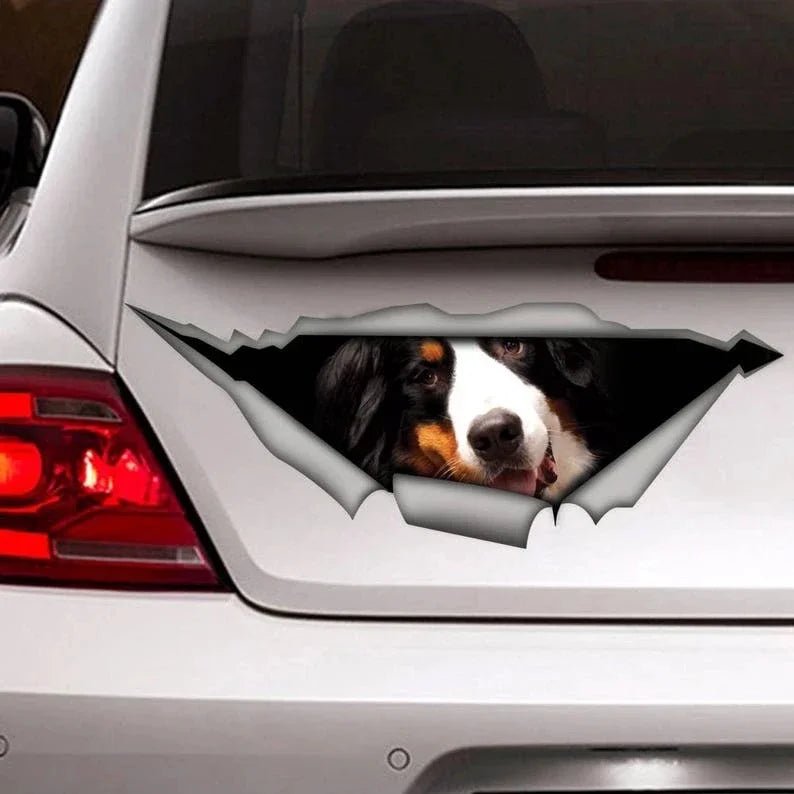 15cm Chocolate Labrador Window Sticker, Chocolate Lab Car Decal, Labrador Decal - shift - knoobs