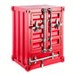 1pc 1 Door/2 Door Industrial Container, Side Table, Retro Bedside Table, Storage Cabinet With Door And Lock - shift - knoobs