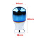 3 universal fashion baked blue burn titanium aluminum sports racing interior accessories Shift knob shift lever head rod - shift - knoobs