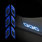 3D Car Styling Reflective Strips Carbon Fiber Reflector Sticker Truck Auto Safety Warning Tape Car Exterior Accessories 6pcs - shift - knoobs