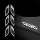3D Car Styling Reflective Strips Carbon Fiber Reflector Sticker Truck Auto Safety Warning Tape Car Exterior Accessories 6pcs - shift - knoobs