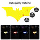 3Pcs/ Set Bat Car Reflective Sticker Electric Vehicle Warning Stickers Safely Night Helmet Decorative Decals Accessoire Voiture - shift - knoobs
