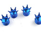 4 PCS Universal Crown Wheel Valve Covers Air Dustproof Waterproof Car Motorcycle Tyre Rim Covers Car Decoration Valve Caps - shift - knoobs