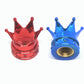4 PCS Universal Crown Wheel Valve Covers Air Dustproof Waterproof Car Motorcycle Tyre Rim Covers Car Decoration Valve Caps - shift - knoobs