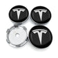 4Pcs 56mm Car Wheel Hub Center Cap Emblem Badge Stickers for Tesla Model 3 Model S X Y Roadster 2018 2019 2020 2021 Car Styling - shift - knoobs