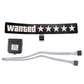 5 Stars Wanted Level Led Window/Windshield Sticker - shift-knoobs