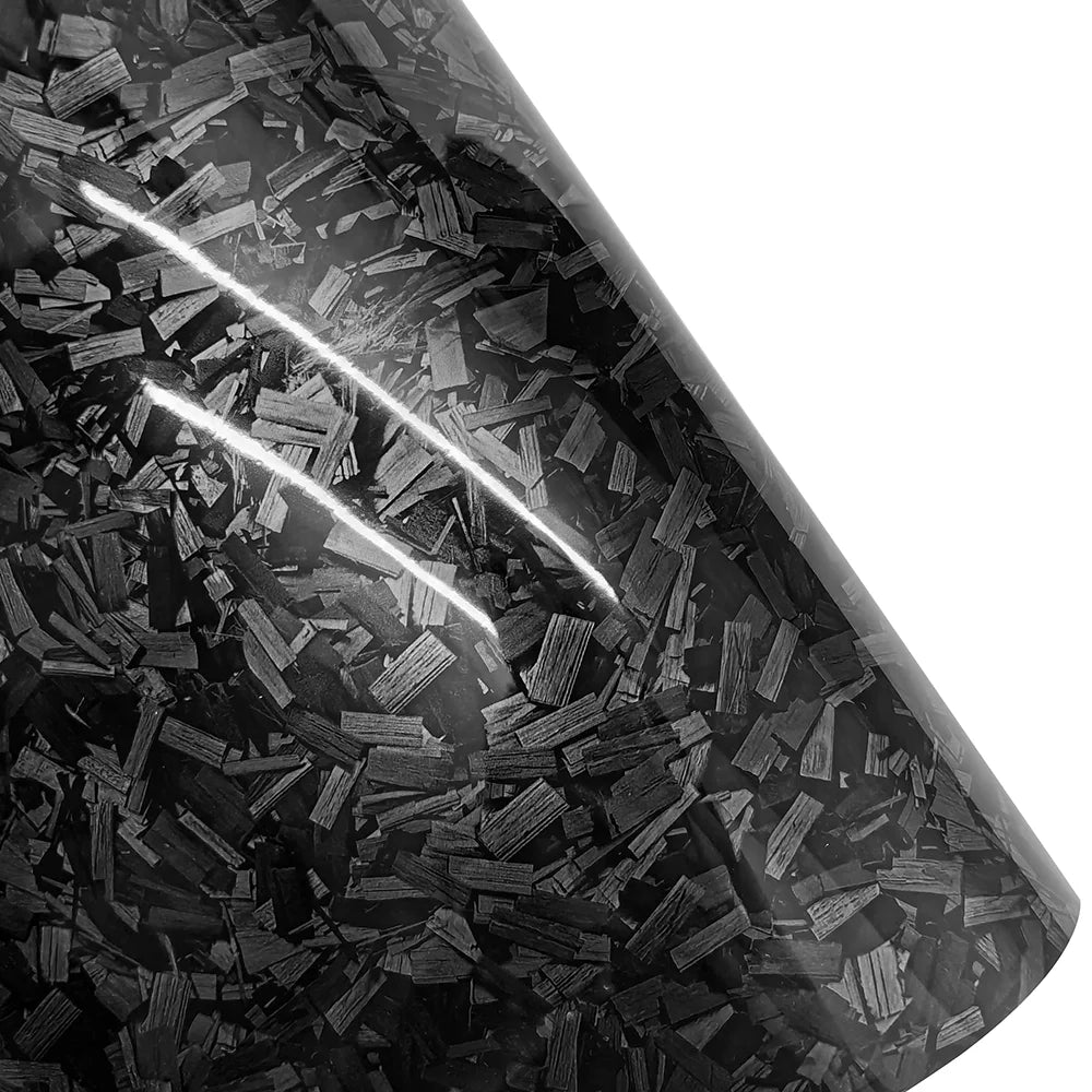 50cm*300cm High Glossy Black Gold Silver Red Forged Carbon Fiber Vinyl Wrap Film on the Hood Adhesive Vinyl for Car Stickers - shift - knoobs