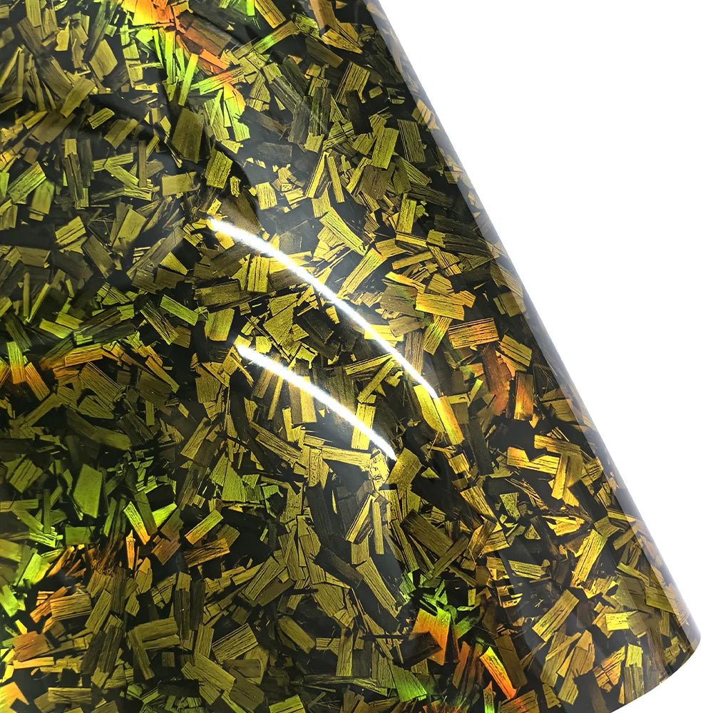 50cm*300cm High Glossy Black Gold Silver Red Forged Carbon Fiber Vinyl Wrap Film on the Hood Adhesive Vinyl for Car Stickers - shift - knoobs