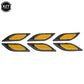 6pcs 3D Car Styling Reflective Carbon Fiber Bumper Strips Safety Warning Tape Secure Reflector Stickers Car Exterior Accessories - shift - knoobs