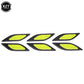 6pcs 3D Car Styling Reflective Carbon Fiber Bumper Strips Safety Warning Tape Secure Reflector Stickers Car Exterior Accessories - shift - knoobs