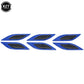 6pcs 3D Car Styling Reflective Carbon Fiber Bumper Strips Safety Warning Tape Secure Reflector Stickers Car Exterior Accessories - shift - knoobs