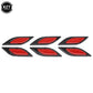6pcs 3D Car Styling Reflective Carbon Fiber Bumper Strips Safety Warning Tape Secure Reflector Stickers Car Exterior Accessories - shift - knoobs