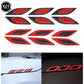 6pcs 3D Car Styling Reflective Carbon Fiber Bumper Strips Safety Warning Tape Secure Reflector Stickers Car Exterior Accessories - shift - knoobs
