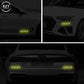 6pcs 3D Car Styling Reflective Carbon Fiber Bumper Strips Safety Warning Tape Secure Reflector Stickers Car Exterior Accessories - shift - knoobs