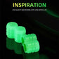 8PCS Luminous Valve Motorcycle Bicycle Bike Car Wheel Tyre Hub Cap Fluorescent Night GlowingLuminous Valve Stem Caps Decor - shift - knoobs