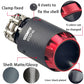 SUMSOO genuine new design cool style 3 layers carbon fiber + balck stainless modified car exhaust tip silenciador coche