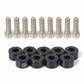 Universal 9PCS M8 Car Styling Modification JDM Sticker Stickers Password Fender Washer License Plate Bolts Auto Accessories