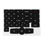 For Mercedes Benz GLK350 C Class CLS C218 SLK W172 W204 W212 W218 W207 W220 Black Car Button Repair Sticker Decals Stickers
