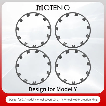 Model Y 2020-2024 Wheel Protector Design for Tesla Rim Protector 21 inch 4PCS Wheel Protector ABS Rim Protection Accessories