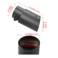 Dual/Single Exhaust Tip Inlet Bolt-on Square Round Edge Tailpipe Muffler Tip Double Outlets Tailpipe Replacement Accessory ﻿
