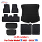 NovaAcc Floor Mats For Tesla Model 3 2021-2024 Highland Model Y 2017-2024 Left Rudder All Weather Waterproof Trunk Cargo Liner