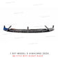 Front Lip For Tesla Model 3 Highland 2024 Front Bumper Lip Spoiler Glossy Black Carbon Body Kits Model 3 + Auto Accessories