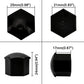 17mm/19mm/21mm 20Pcs Car Wheel Nut Caps Protection Covers Caps Auto Hub Screw Cover Tire Bolt Nut Cap Tyre Decoration Anti-Rust