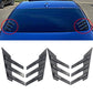 General Motors rear window side spoiler splitter triangle louver decorative side wing fender air vent modification