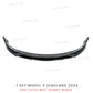 Front Lip For Tesla Model 3 Highland 2024 Front Bumper Lip Spoiler Glossy Black Carbon Body Kits Model 3 + Auto Accessories
